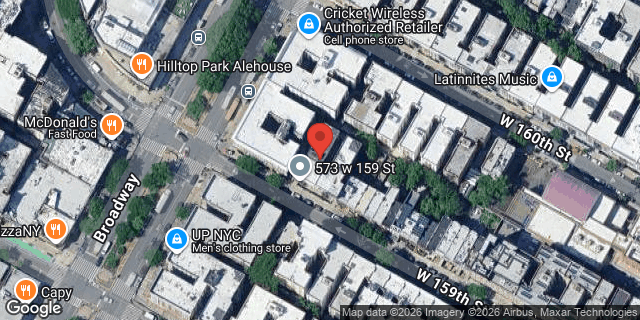 Aerial map of 573 WEST 159 STREET, Manhattan