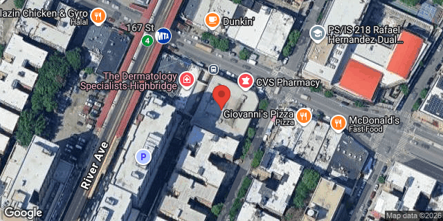 Aerial map of 50 EAST 167 STREET, Bronx