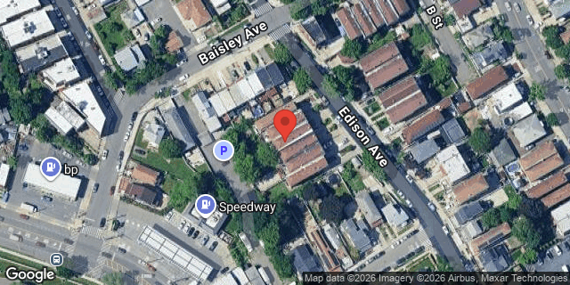 Aerial map of 1167 EDISON AVENUE, Bronx