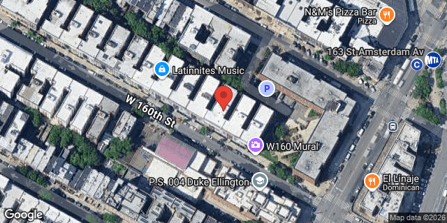 Aerial map of 515 WEST 160 STREET, Manhattan