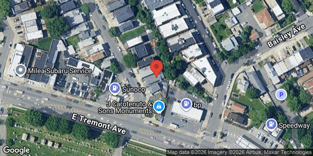 Aerial map of 1208 MAYFLOWER AVENUE, Bronx