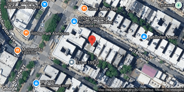 Aerial map of 560 WEST 160 STREET, Manhattan