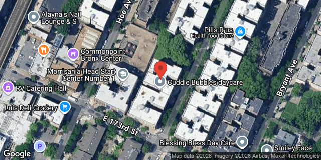 Aerial map of 1671 VYSE AVENUE, Bronx