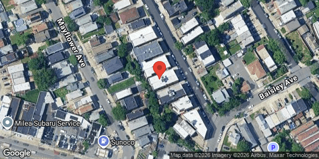 Aerial map of 1247 BRADFORD AVENUE, Bronx
