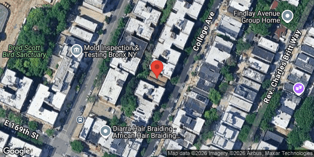 Aerial map of 1321B COLLEGE AVENUE, Bronx