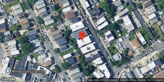 Aerial map of 1251 BRADFORD AVENUE, Bronx
