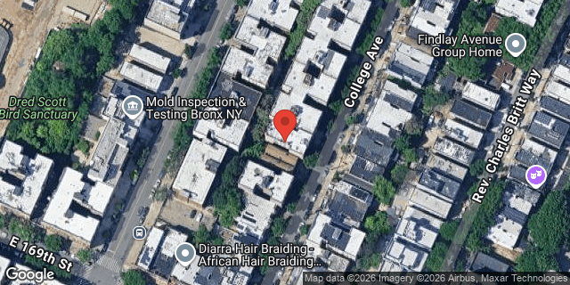 Aerial map of 1323 COLLEGE AVENUE, Bronx
