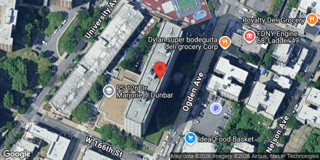 Aerial map of 1131 OGDEN AVENUE, Bronx