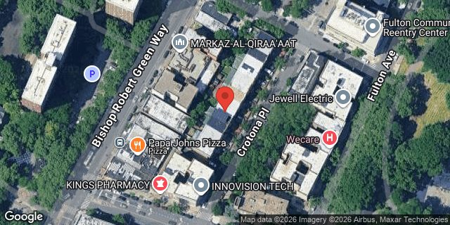 Aerial map of 1473 CROTONA PLACE, Bronx