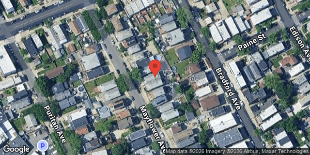 Aerial map of 1254 MAYFLOWER AVENUE, Bronx