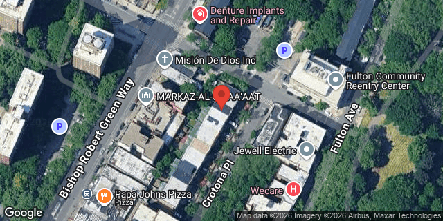 Aerial map of 1495 CROTONA PLACE, Bronx