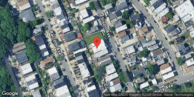 Aerial map of 1323A ELLISON AVENUE, Bronx