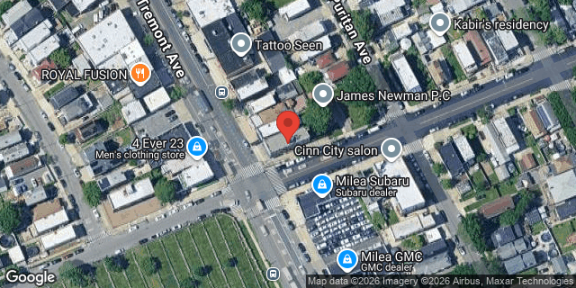 Aerial map of 3191 EAST TREMONT AVENUE, Bronx