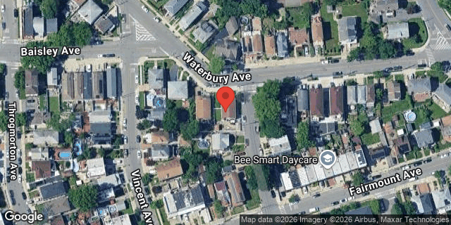 Aerial map of 3240 WATERBURY AVENUE, Bronx