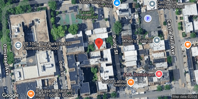 Aerial map of 1517 PURDY STREET, Bronx