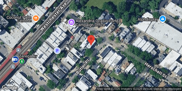 Aerial map of 1361 HERSCHELL STREET, Bronx