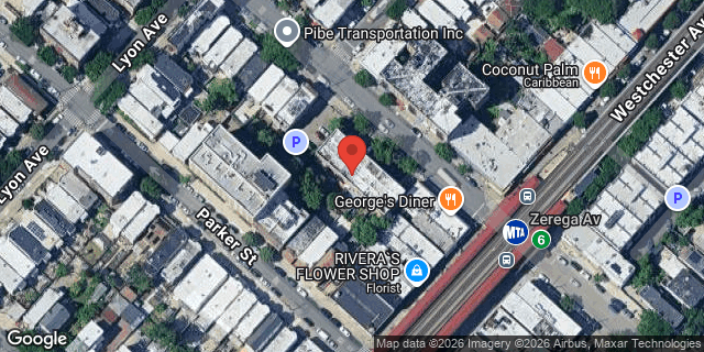 Aerial map of 1415 ZEREGA AVENUE, Bronx