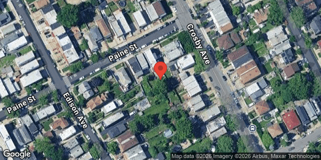 Aerial map of 2956 PAINE STREET, Bronx