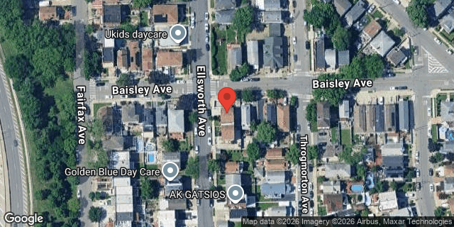 Aerial map of 3160 BAISLEY AVENUE, Bronx