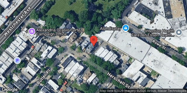 Aerial map of 1348 HERSCHELL STREET, Bronx