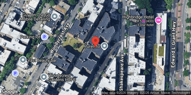 Aerial map of 1187 ANDERSON AVENUE, Bronx