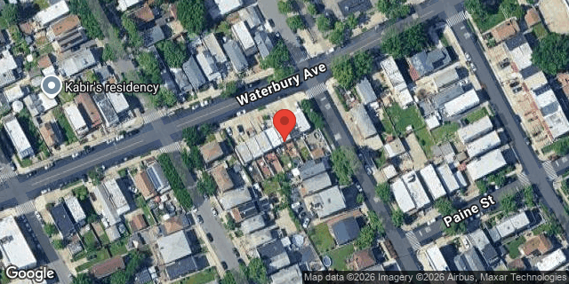 Aerial map of 2874 WATERBURY AVENUE, Bronx