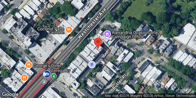 Aerial map of 2420 WESTCHESTER AVENUE, Bronx