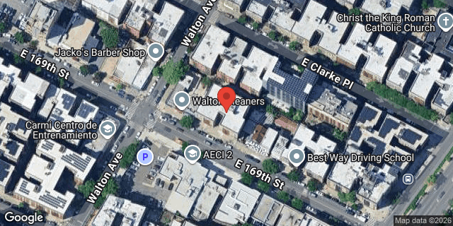 Aerial map of 115 EAST 169 STREET, Bronx