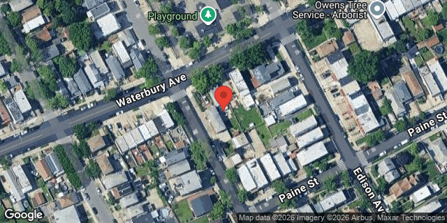 Aerial map of 2902 WATERBURY AVENUE, Bronx