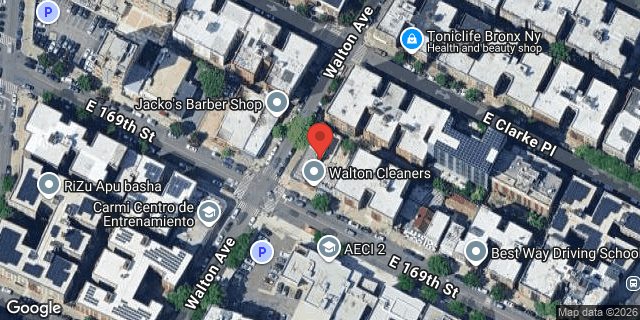 Aerial map of 101 EAST 169 STREET, Bronx