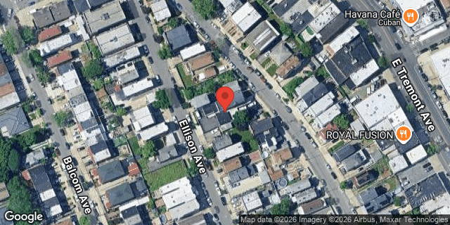 Aerial map of 1343 EDWARDS AVENUE, Bronx