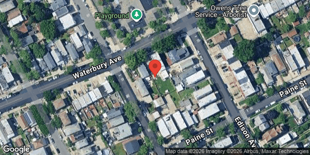Aerial map of WATERBURY AVENUE, Bronx