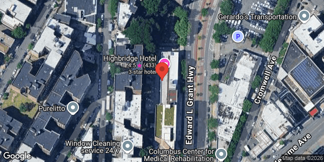 Aerial map of 1263 EDWARD L GRANT HWY, Bronx