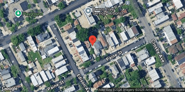 Aerial map of 2939 PAINE STREET, Bronx