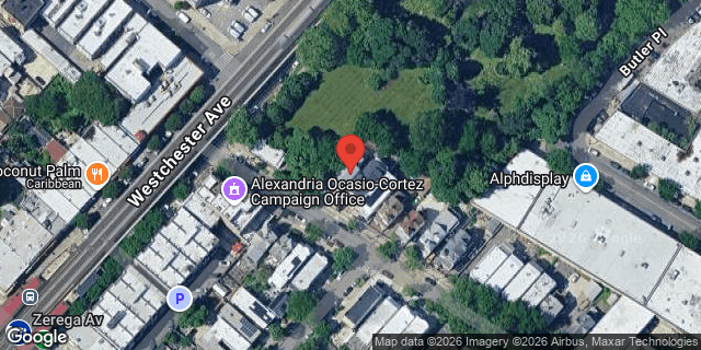 Aerial map of 1364 HERSCHELL STREET, Bronx