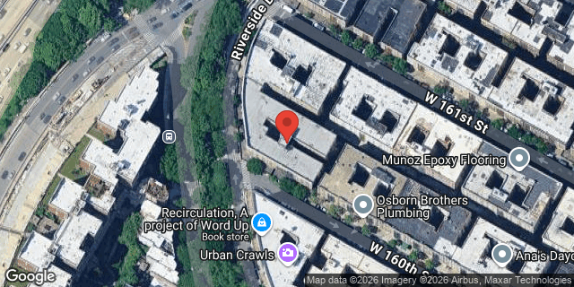 Aerial map of 884 RIVERSIDE DRIVE, Manhattan