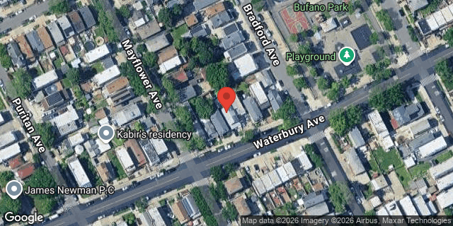 Aerial map of 2869 WATERBURY AVENUE, Bronx