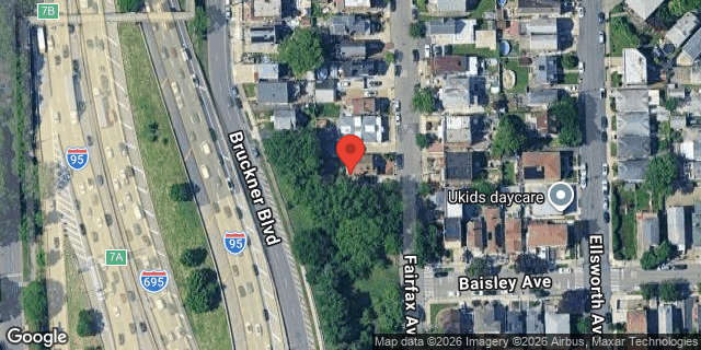 Aerial map of 1215 FAIRFAX AVENUE, Bronx