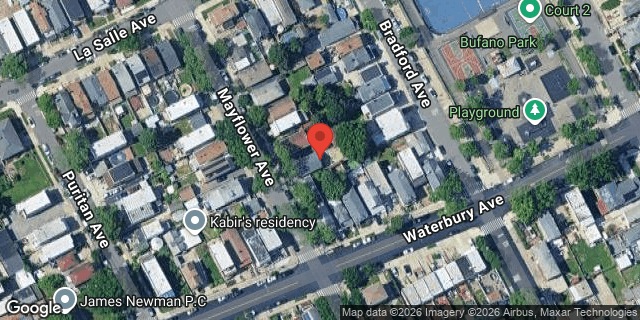 Aerial map of 1310 MAYFLOWER AVENUE, Bronx