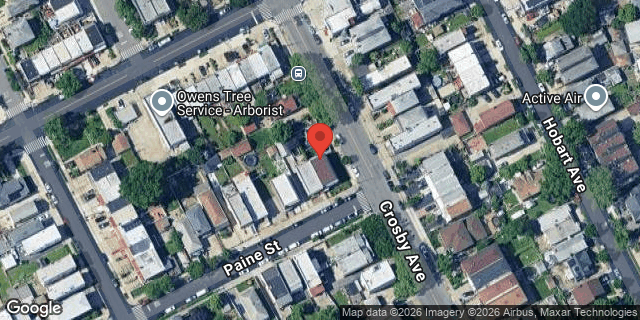 Aerial map of 2967 PAINE STREET, Bronx