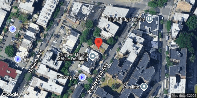 Aerial map of 1223 WOODYCREST AVENUE, Bronx