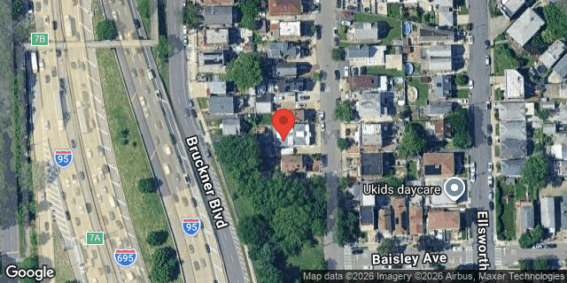 Aerial map of 1217 FAIRFAX AVENUE, Bronx