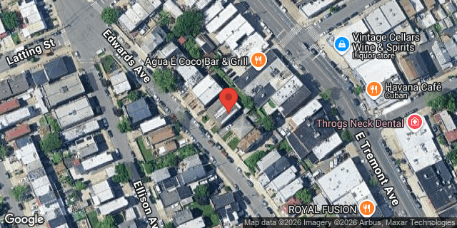 Aerial map of 1346 EDWARDS AVENUE, Bronx