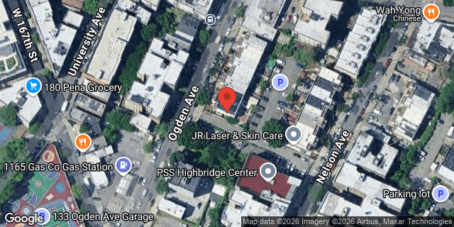 Aerial map of 1202 OGDEN AVENUE, Bronx
