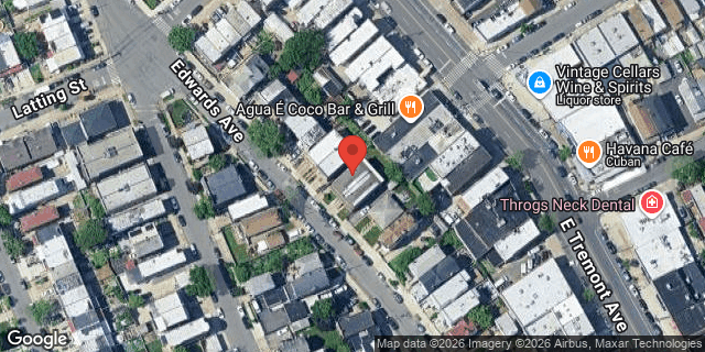 Aerial map of 1348 EDWARDS AVENUE, Bronx