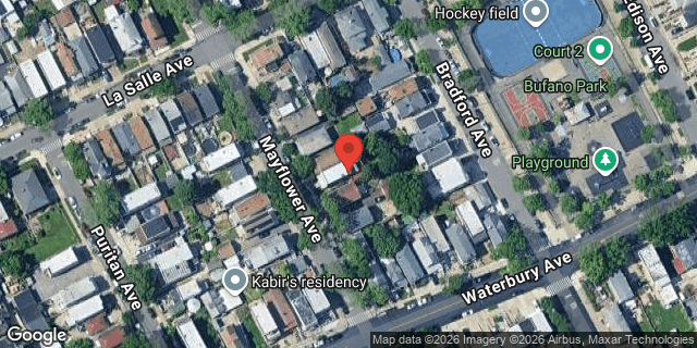 Aerial map of 1318 MAYFLOWER AVENUE, Bronx