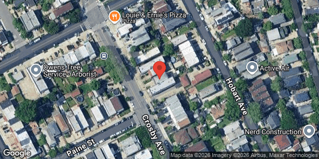 Aerial map of 1284 CROSBY AVENUE, Bronx