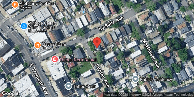 Aerial map of 2828 LA SALLE AVENUE, Bronx