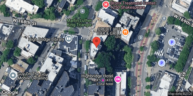 Aerial map of 1234 SHAKESPEARE AVENUE, Bronx
