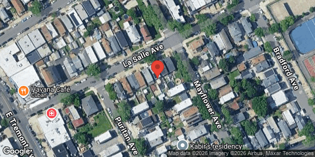 Aerial map of 2838 LA SALLE AVENUE, Bronx